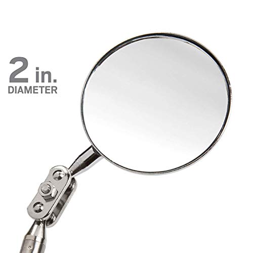 HARDK Telescoping Inspection Mirror Magnetic Pick-Up mechanics Tool Set - 360 Swivel for Extra Viewing pickup Dead Angle, Line of Sight Obstacle Area