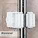 Broom Holder Wall Mounted, FUNHOUR Mop Holders Broom Grippers Mop Racks Broom Holders Self Adhesive Hanger Anti-Slip No Drilling Holder Storage & Organization for Kitchen, Bathroom, Garden (6 PCS)