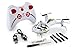 Tenergy Syma X51 RC Drone, Spaceship Quadcopter Drone, 360° Roll Stunt Drone, 2.4Ghz 4CH Small Drone with Bonus Battery (White)