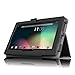 Fintie Case for Dragon Touch Y88X Pro 7 inch Tablet, Slim Fit Folio Premium PU Leather Stand Cover Also for TOPELOTEK 7, iRULU X37 and More 7 Inch Tablet with Same Design, Black