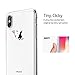 iPhone X Case, iPhone 10 Case, ESR Clear Soft Cute Cartoon Pattern Design [Slim Fit][Supports Wireless Charging] TPU Transparent Protective Cover for iPhone 5.8 inches (Evil)