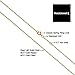 Kooljewelry 14k Yellow Gold Singapore Chain Necklace (0.7 mm, 1 mm, 1.4 mm, 1.7 mm)