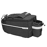 Bike Rack Trunk Bag Multifunctional Waterproof Bike Rear Seat Trunk Bag Carrying Luggage Package for Cycling/Rack Trunks