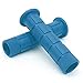 Coolrunner Bicycle Handle Bar Mushroom Grips BMX for Boys and Girls Bikes (Blue)…