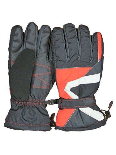 Igloos Mens Black & Red Snow & Ski Gloves Winter Snowboarding L/XL