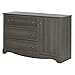 South Shore Savannah 3-Drawer Dresser with Door, Gray Maple