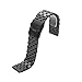 Stainless Steel Watch Band with Double Buckles Deployment Clasp 5 Rows Metal Watch Strap Bracelet for Men Women 20mm Black