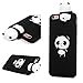 iPhone 6 Case, iPhone 6S Case, 3D Handmade Cute Black Panda Jelly Soft TPU Silicone Rubber Slim Fit Shockproof Anti-Scratch Skin Protective Bumper Cover for Apple iPhone 6, iPhone 6S