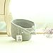 Iceblue 6''X4.5''Grey Round Cotton Rope Over Wall Door Closet Window Hanging Storage Basket