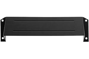 Deltana MSH158U19 Solid Brass Mail Slot Hood for Open Back Plates in Matte Black