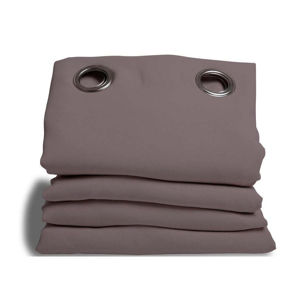 Moondream 3-in-1 noise protection curtain for insulation against noise, light and cold, patented technology, grey - pepper, 145 x 300 cm (W x H) cm, eyelets (1 curtain panel)