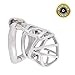 TERNENCE Medical Grade Stainless Steel Chastity Device Ergonomic Design Belt Restraint Men Bondage Fetish K540 (40mm/ S Size)