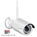 Jennov 720P Wifi Wireless Security Cameras Outdoor Waterproof Cctv Bullet IP Network Camera With Built-in 16G MicroSD Card Day Night Vision Mobilephone Remote View