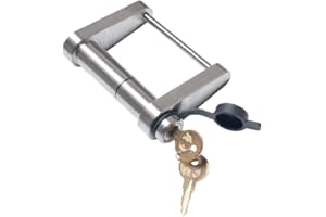InfiniteRule Security 61130 | Trailer Latch Lock for DEMCO EZ Latch 2-5/16" Ball & Gooseneck Couplers - Fits Cast Model Only - Does NOT FIT Stamped Model, American Made in USA