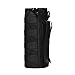 GZSAIPASI 2 Pack Water Bottles Pouch Bag Tactical Molle Water Bottle Pouch Military Drawstring Water Bottle Holder Mesh Water Bottle Carrier (Black)