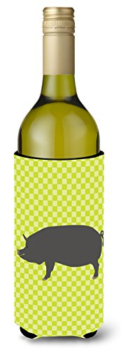 Caroline's Treasures BB7759LITERK Berkshire Pig Green Wine Bottle Hugger Bottle…
