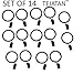 1.5-inch, Set of 14, Black - Metal Curtain Rings with Clips and Eyelets – TEJATAN (Also Known as Rings with Curtain Clips/Curtain Clip Rings/Drapery Rings/Curtain Rings with Clips)