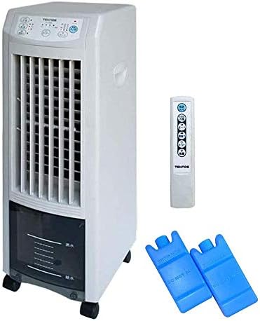 Teknos 冷風扇 イオン搭載 冷却タンク リモコン付き スリムタイプ 高性能 タワー型 冷風機 冷房器具 扇風機 卓上冷風機 ポータブルエアコン 小型クーラー 熱中症 暑さ対策 寝室