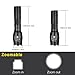 Sunperlon LED Portable flshlight Zoomable Tactical Flashlight ,Rechargeable 18650 Battery and Charger Included ,Adjustable Focus,Super Bright 900 Lumens Torch For Hiking, Camping, Emergency