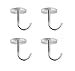 FYTRONDY Stainless Steel Screws Mount Ceiling Hooks, Coat Hanger (2 INCH, 4 Pack)