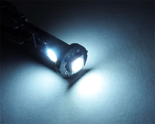 iJDMTOY 3-SMD Error Free 2825 W5W LED Bulbs For European Cars Parking Lights, Xenon White