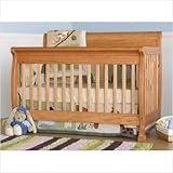 Bundle-99 Kalani 4-in-1 Convertible Crib with Toddler Rail in Honey Oak (2 Pieces)