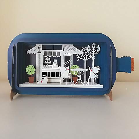 Message In A Bottle Tearoom Pop Up Birthday Greeting Card By Alljoy Cards