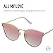 Quay Australia ALL MY LOVE Women's Sunglasses Classic Cat Eye - Rose/Pink