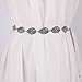 Ikevan Hot Selling Women's Lady Fashion Metal Leaves Chain Belt Chain (Silver)