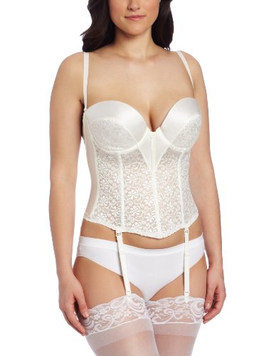 Carnival Womens Backless Tux Longline Bra, Ivory, 36D