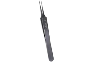 EURO TOOL Genuine Dumont High-tech Matte Finish Tweezers, Stainless Steel, Style 5 | TWZ-301.22