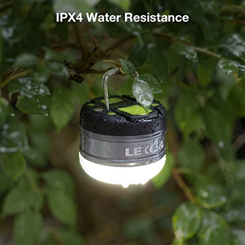 LE LED Camping Lantern Rechargeable, 310LM, 5 Light Modes, Power Bank