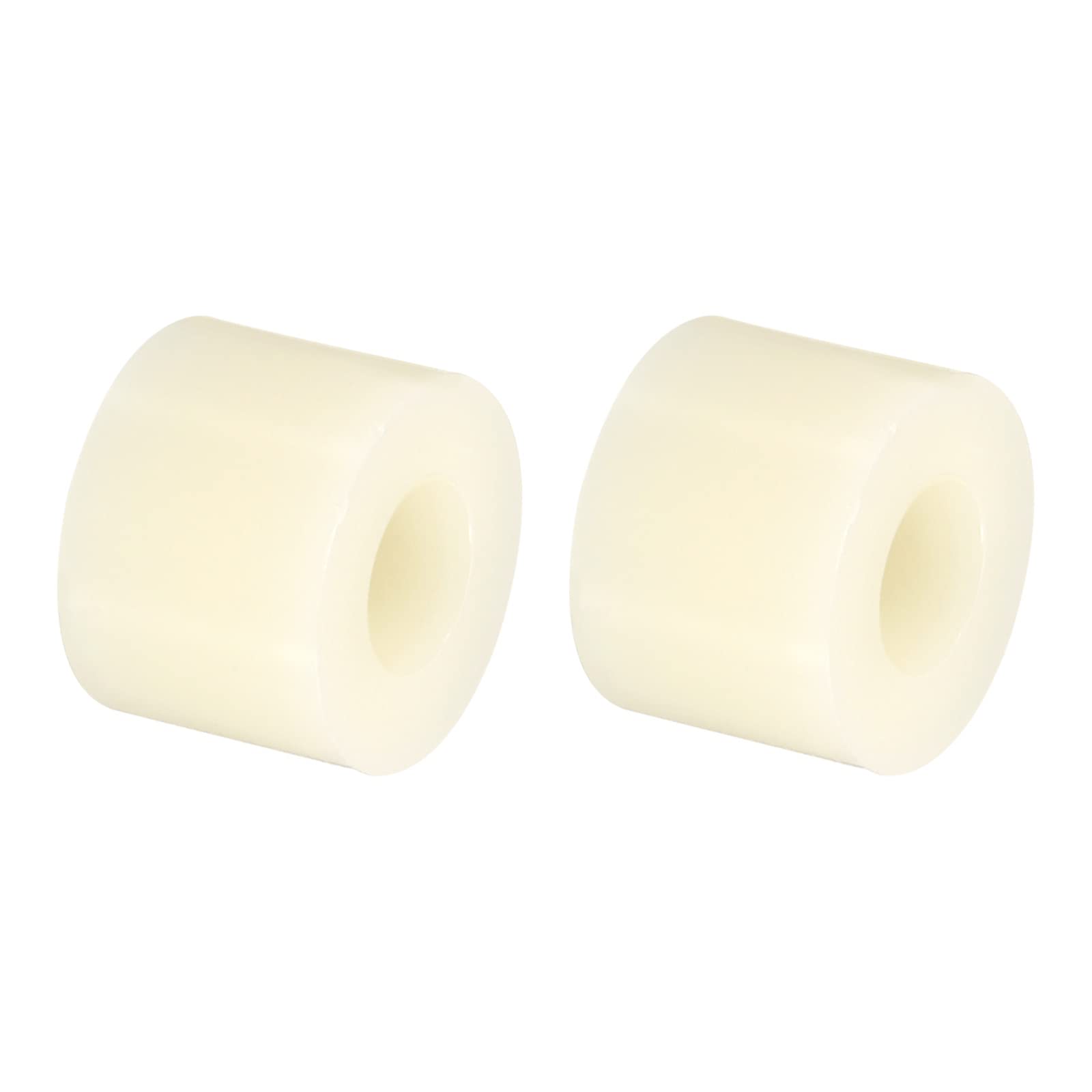 PATIKIL M5 Round Spacer Washer, 48 Pack Nylon 5.3mm ID x 11mm OD x 8mm L for M5 Screws Block 3D Printer TV Wall Mounting Electrical Outlet, Beige