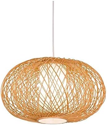 Dulg 中国の竹ペンダントライト 手織りの籐のシャンデリア手作りランプシェードの天井のライト リビングルーム茶屋ダイニングルームカフェクリエイティブパーソナリティペンダントランプ照明 E27ベース 110 2v