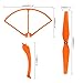 eTopxizu 36PCS Syma X8C X8W X8G Protective frame 2.4G 4CH Venture RC Quadcopter Blade Propeller & Propeller Protectors Blades Frame & Landing Skid,Black,White&Orange