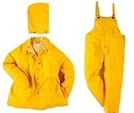 Neese 1600S PVC/Polyester Economy 3 piece Rain Suit, 2X-Large, Safety Yellow