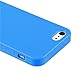eForCity TPU Rubber Skin Case Compatible with Apple iPhone 5 / 5S, Blue Jelly