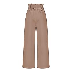 GUOLEZEEV Wide Leg Work Pants for Women Long