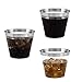 100 Silver Rimmed Clear Hard Plastic Cups | 9 oz. Fancy Disposable Tumblers (100-Pack) by Bloomingoods