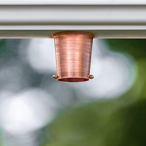 Decorative Chimes & Cups Replace Gutter Downspout Divert Water