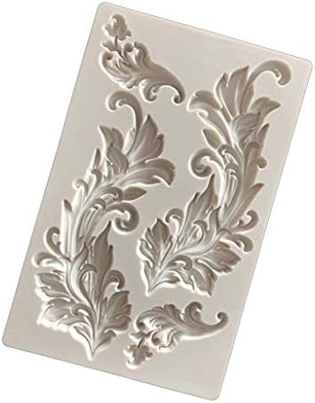 DIY- Vintage Relief Flourish Silicone Fondant Mold Sugarcraft Cake Topper Border Decoration Tool Craft Embosser Mould Wedding Baking