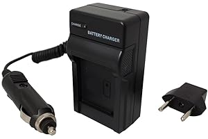 SYNERGY DIGITAL Canon PowerShot SX730 HS Digital Camera Battery Charger (110/220v with Car & EU adapters) - Replacement Charger for Canon NB-12L NB-13L Batteries