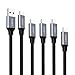AUKEY USB C Cable 3.0 Braided [5 Pack] 3.3ft x 3, 6.6ft, 1ft USB Type C Cable Fast Charge for Samsung Galaxy S8 S8 Plus Note 8, LG V30 V20 G6 G5, HTC U11/10