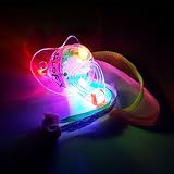 GloFX LED Pacifier Rave Binkie Soft Light Up Toy Necklace Glowing Flashing RGB Style 4 Colors Blinky