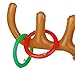 heytech Inflatable Reindeer, 2 Pack Inflatable Reindeer Antler Ring Toss Game for Christmas Party (2 Antlers&8 Rings& 1 Gift Bag)