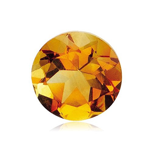 Mysticdrop 0.39-0.43 Cts of AAA 5 mm Round Loose Citrine (1 pc) Gemstone
