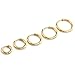 JOVIVI 10pc 8-16mm 18G Unisex Stainless Steel Huggie Hinged Hoop Earrings Piercing Jewelry, Silver Black Gold Color