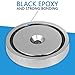 Supremacy Co. 881 lbs Pulling Force (400 kg) Fishing Magnet- Premium N52 Grade Neodymium Fishing Magnet with M10 Eyebolt - Countersunk Hole Diameter 3.54 inch (90mm) for Magnetic Fishing