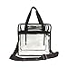 Clear Tote Bag Compliant with NFL & PGA Stadium Security Approved- 12'' x 12'' x 6'' - Sturdy PVC Transparent Bag