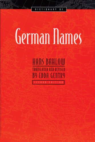Dictionary of German Names
